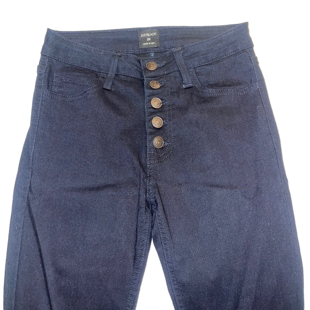 Just black high waisted skinny jeans